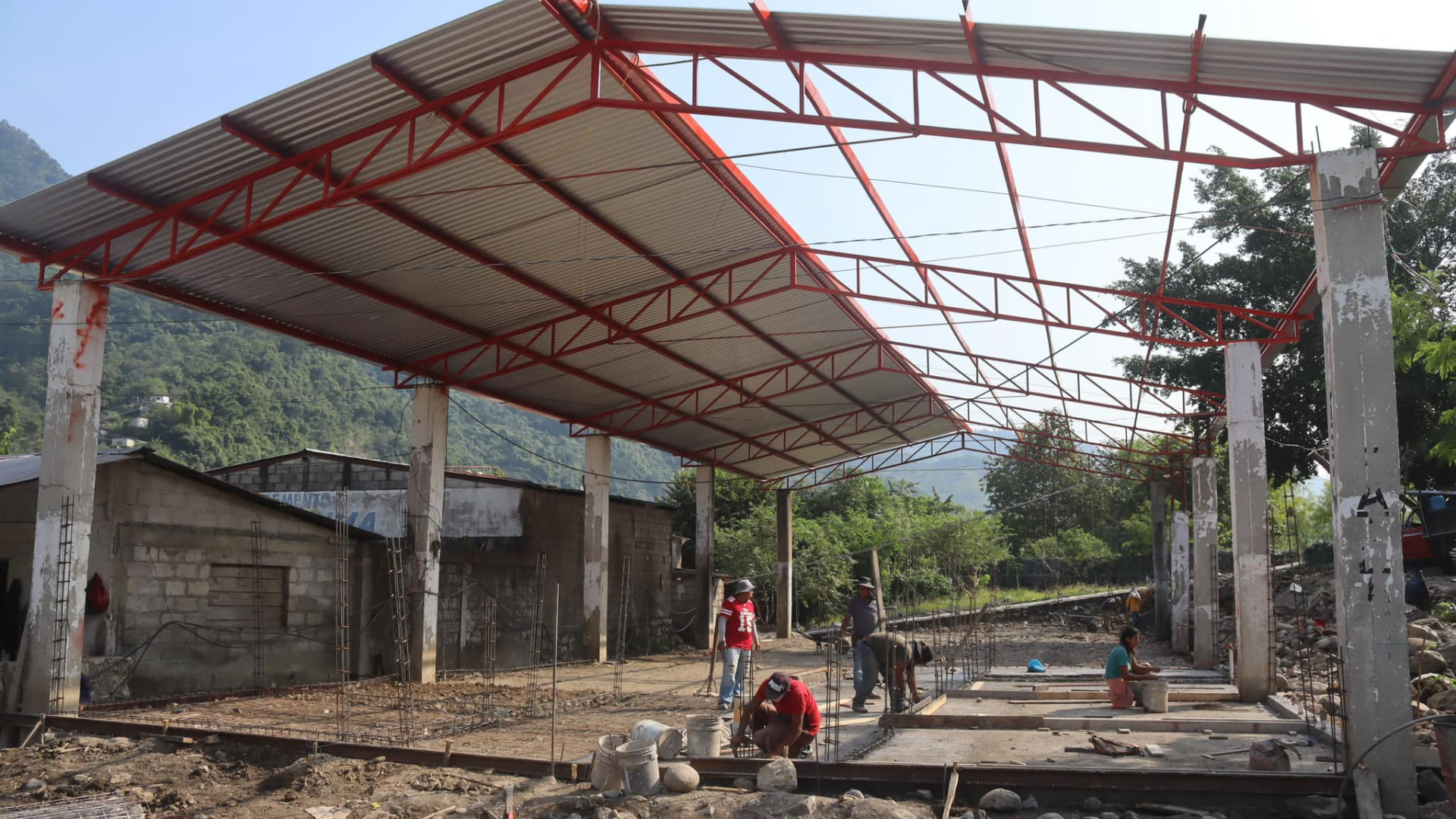 Construccion del mercado de patla