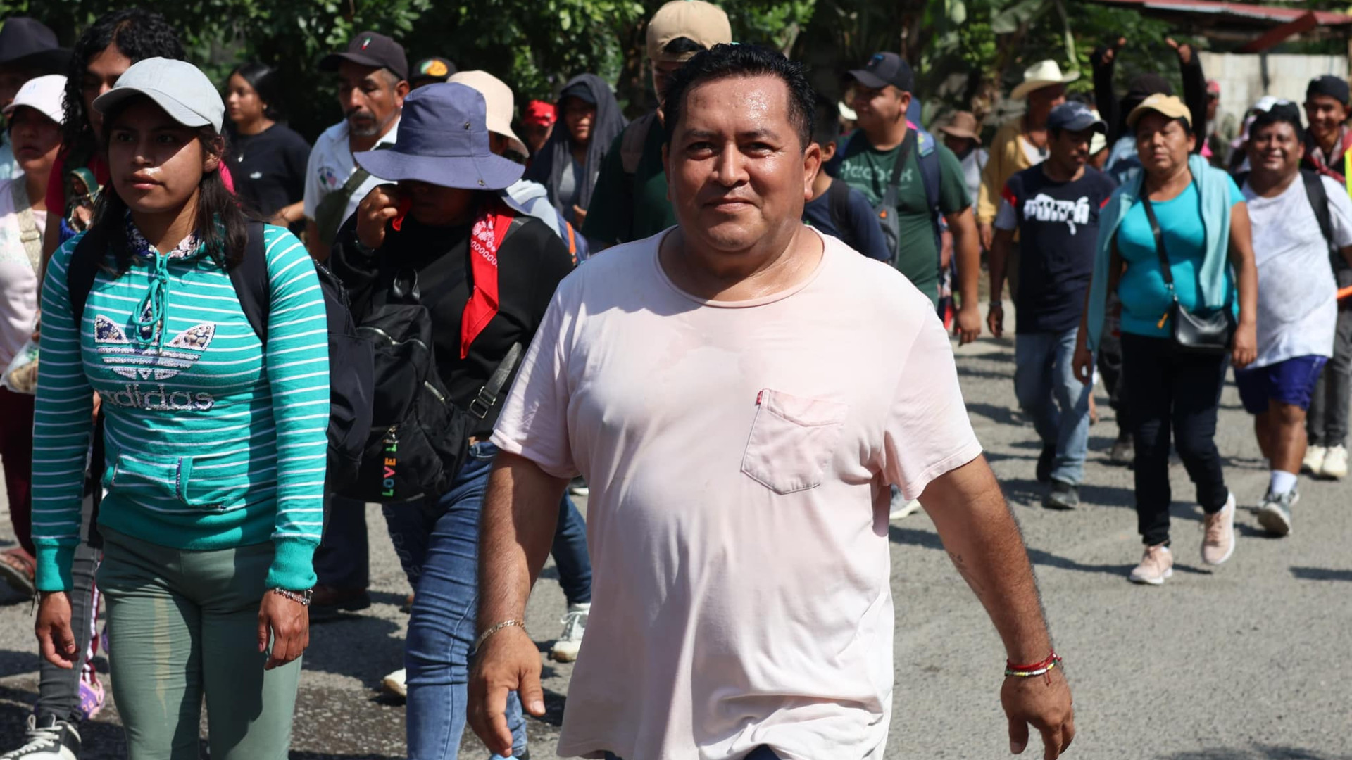 Peregrinación a pie rumbo a la Basílica de Guadalupe